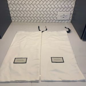 GUCCI - pair of Shoe Dust Bags